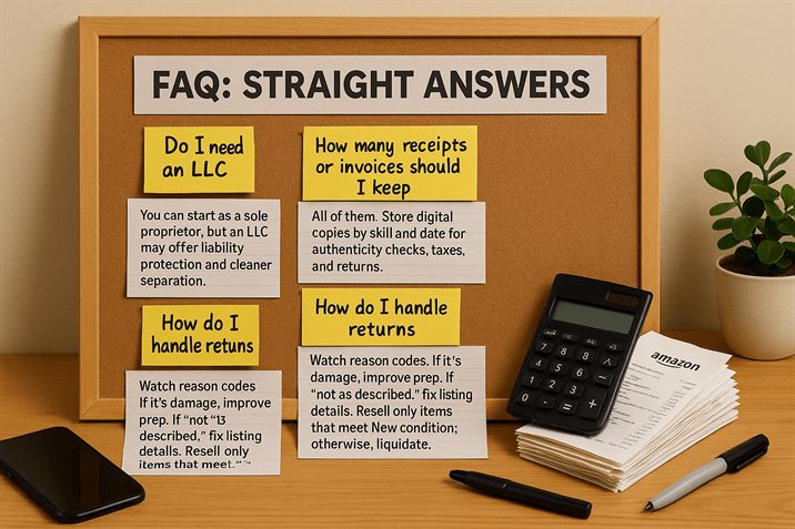 Frequently asked questions about Amazon retail arbitrage