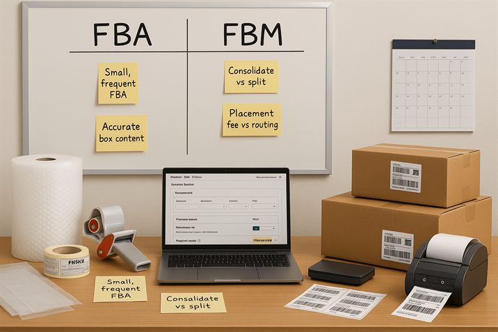 Choosing between FBA and FBM for retail arbitrage shipments